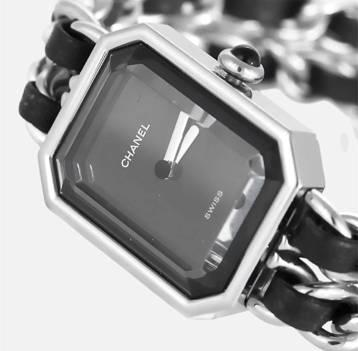 Montre CHANEL "Première" en acier et cuir - Castafiore