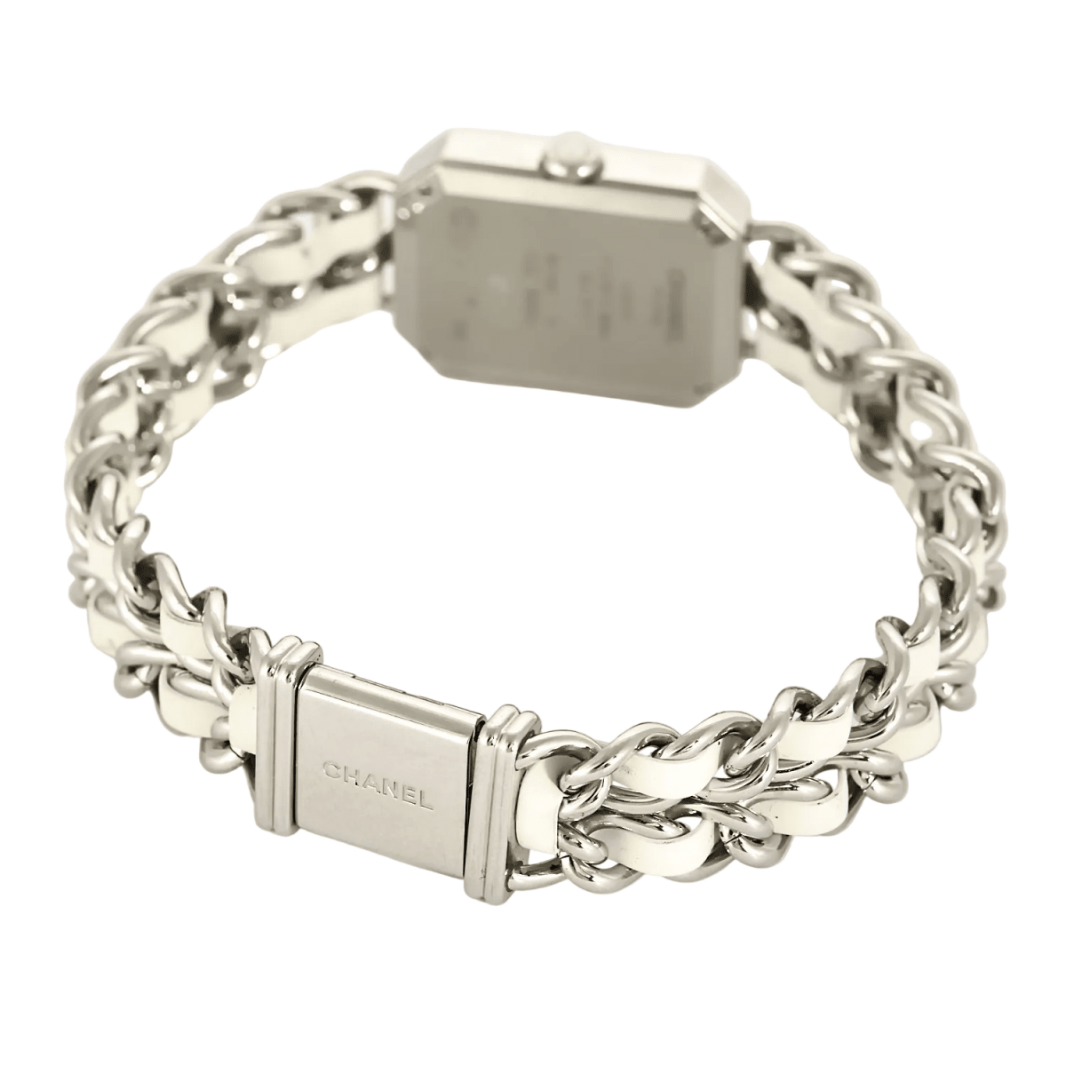 Montre CHANEL "Première" en acier, nacre et cuir - Castafiore