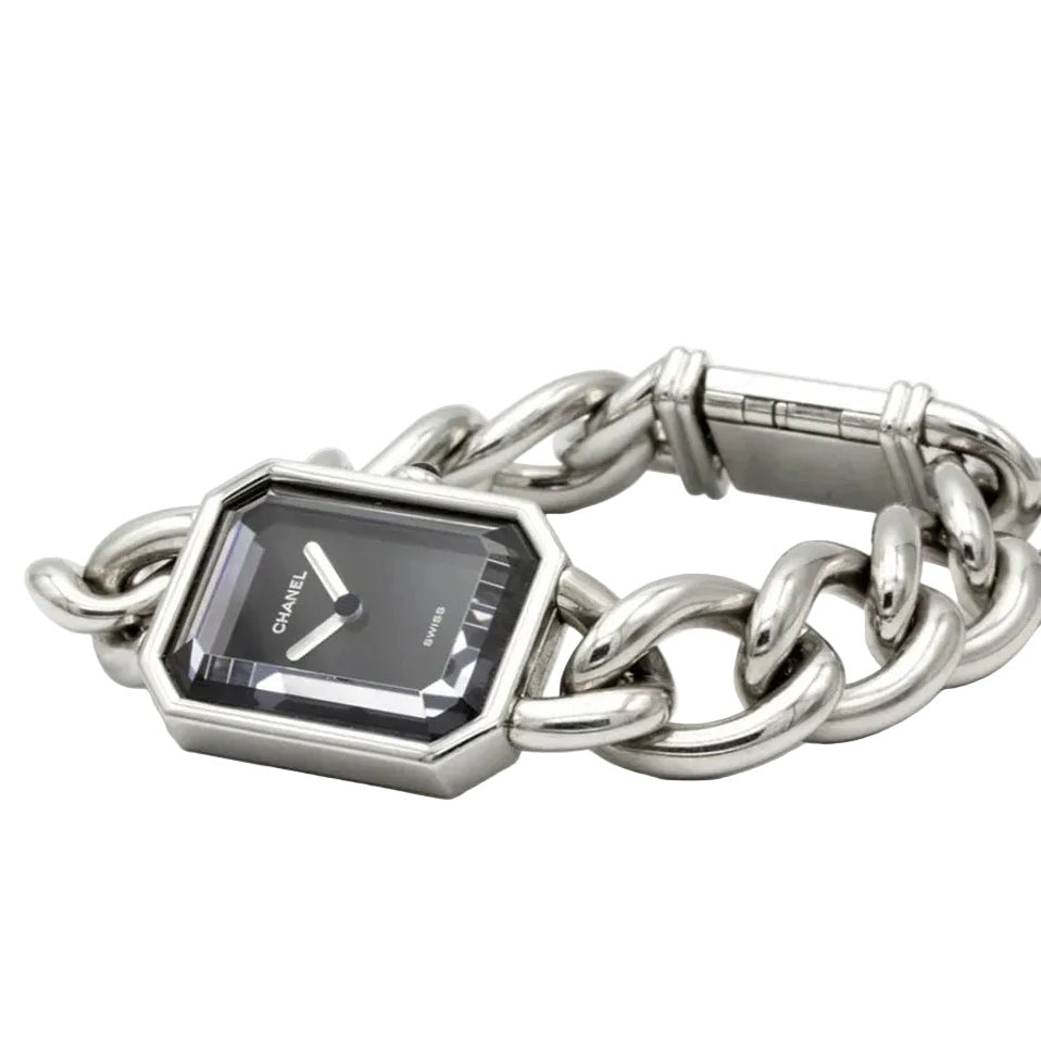 Montre CHANEL "Première Gourmette" en acier et quartz - Castafiore
