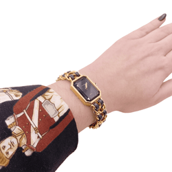 Montre Chanel, "Première", plaqué or. - Castafiore