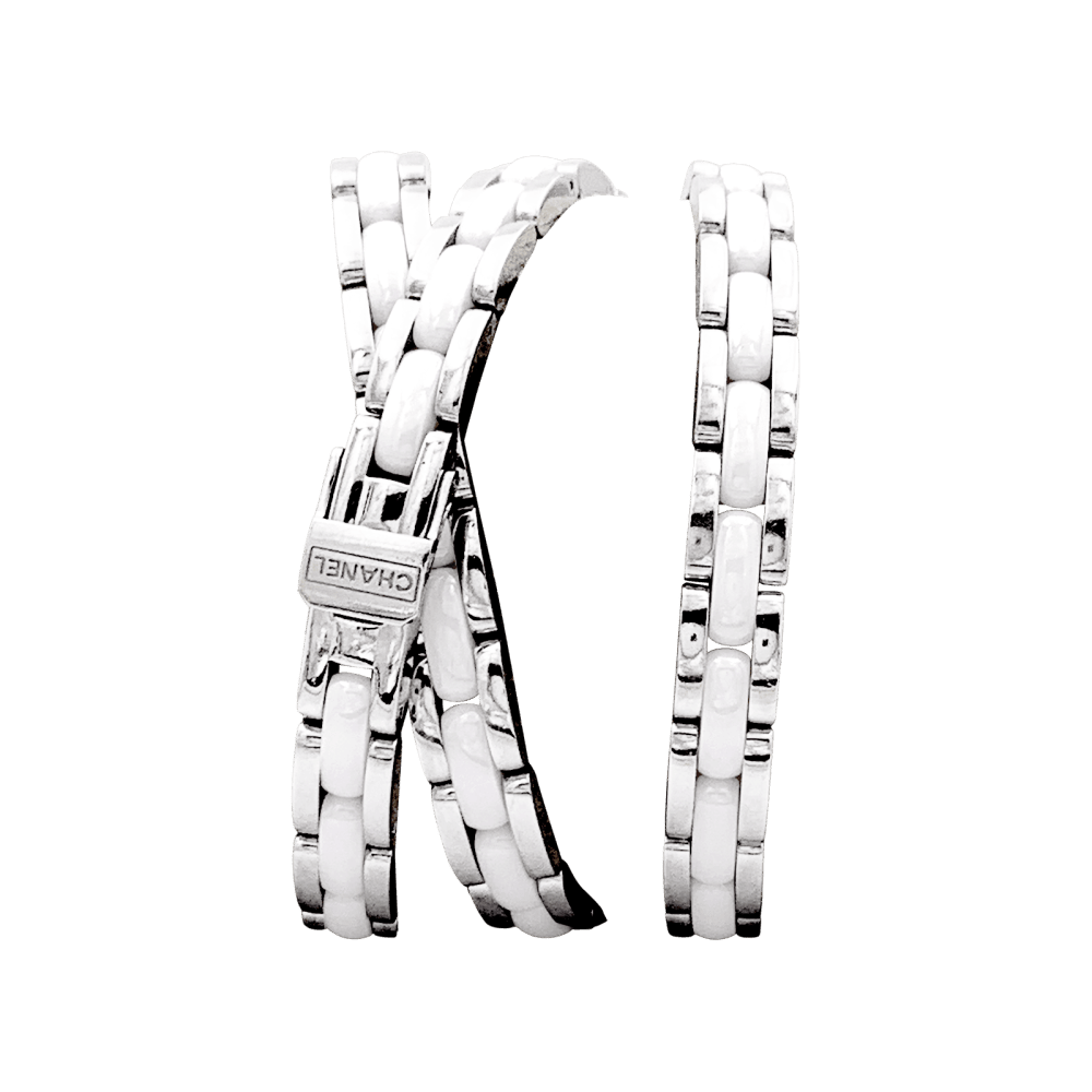 Montre CHANEL "Première Rock" en acier, céramique et diamants - Castafiore