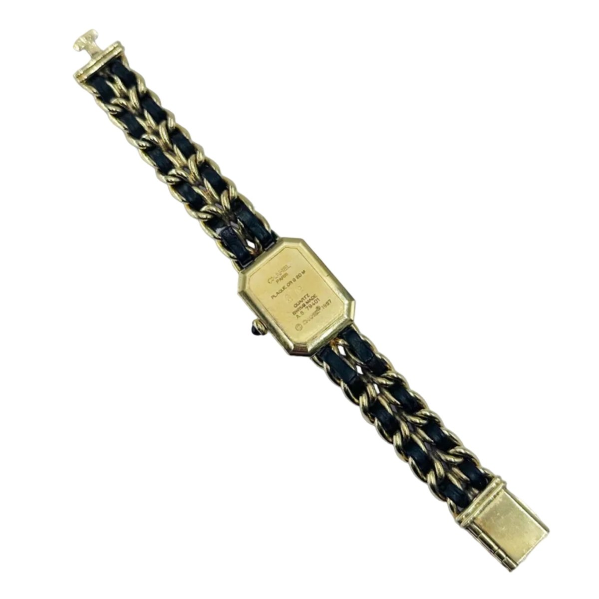 Montre CHANEL "Premlère" en plaqué et cuir - Castafiore