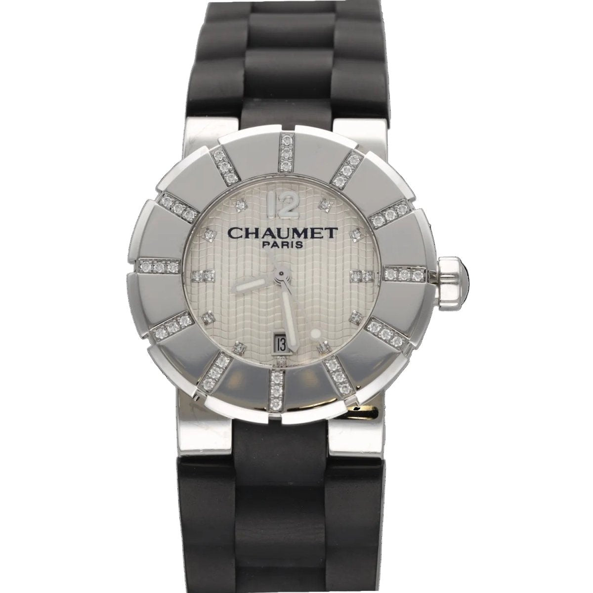 Montre CHAUMET "Class One" en acier et diamants - Castafiore