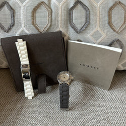 Montre Chaumet Dame Class One Acier Quartz 33 mm. Papiers d'origine de 2003. - Castafiore