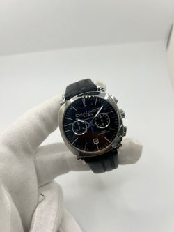 Montre CHAUMET "Dandy" en acier et cuir - Castafiore
