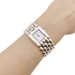 Montre CHAUMET "Khésis" en acier, nacre et diamants - Castafiore