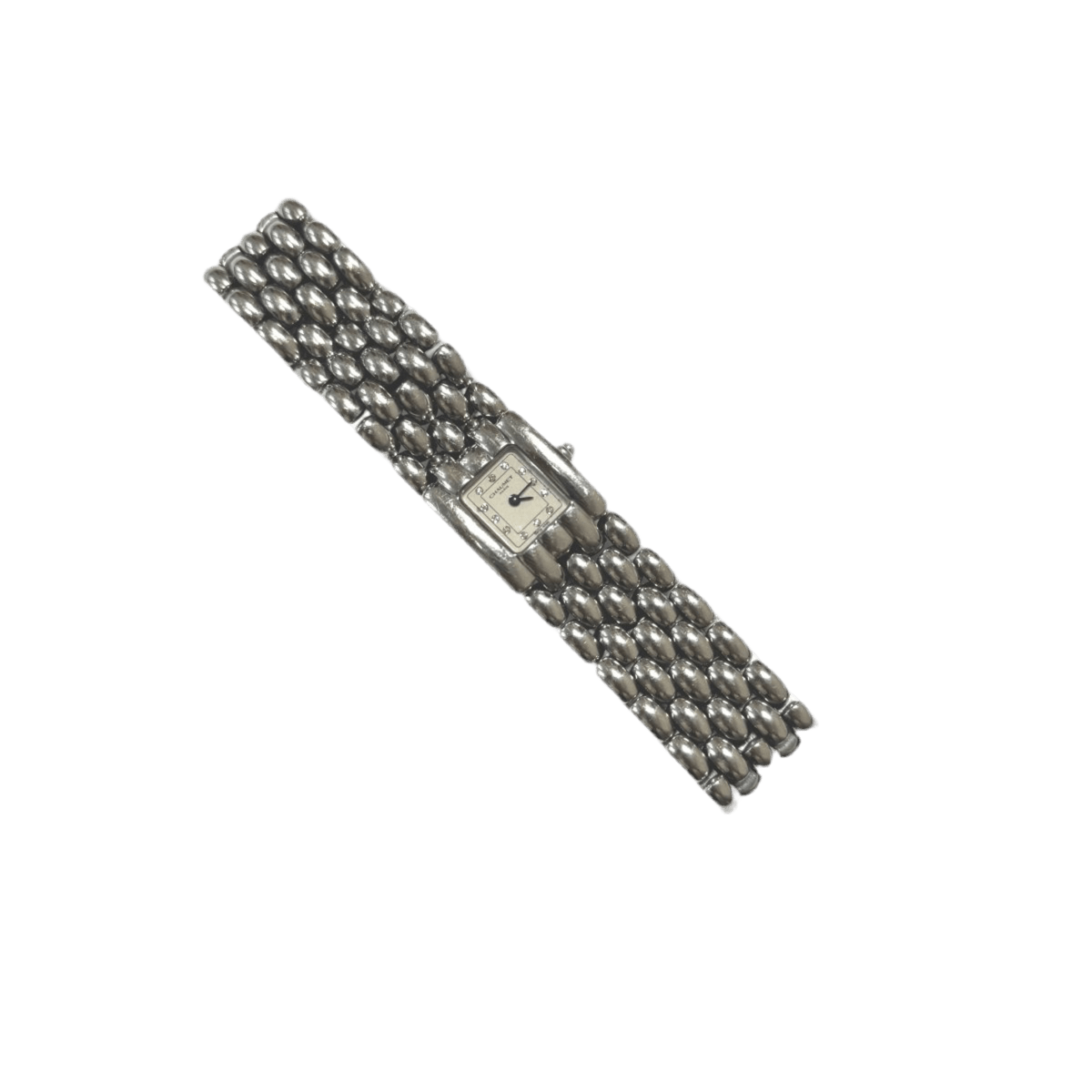 Montre CHAUMET "Khesis" en acier, quartz et diamants - Castafiore