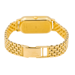 Montre CHOPARD "Classique" en or jaune, saphir et diamants - Castafiore