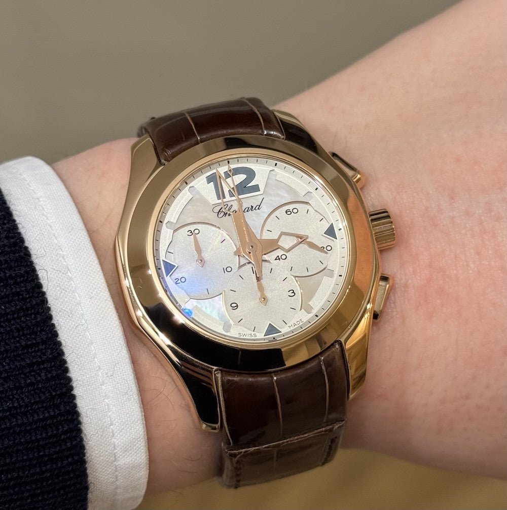 Montre Chopard Elton John (Ref 161285 - 5002) en or rose 18k de 2014. Automatique. 39 mm. Série Limitée 500 ex. - Castafiore