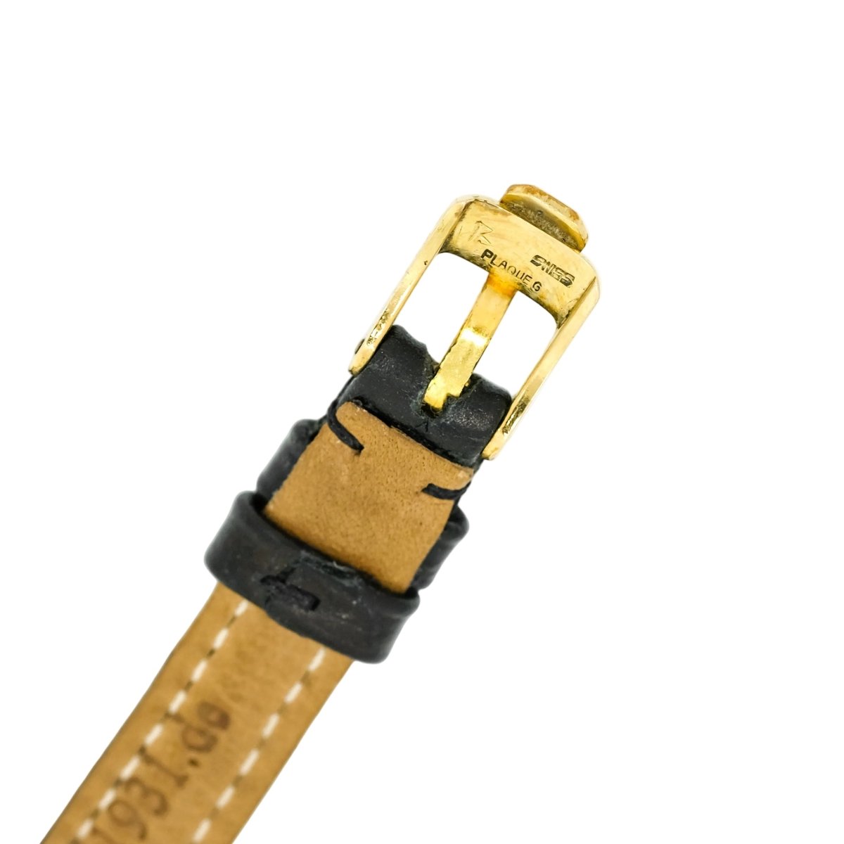 Montre CHOPARD en or jaune, cuir et quartz - Castafiore