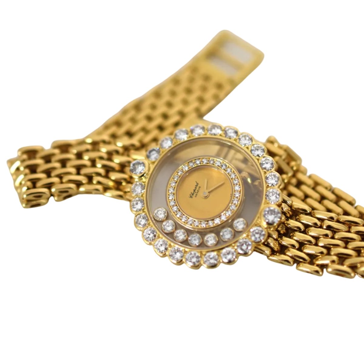 Montre CHOPARD "Happy Diamonds" en or jaune et diamants - Castafiore