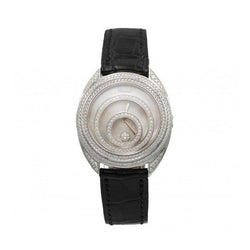 Montre CHOPARD "Happy Spirit" en or blanc, nacre et diamants - Castafiore