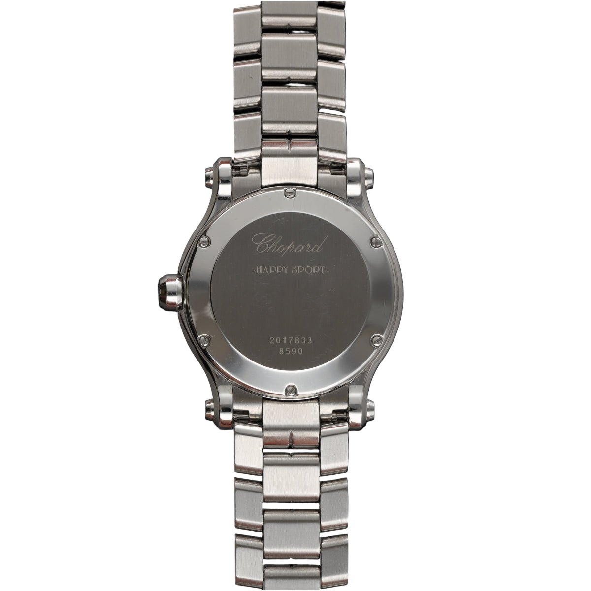 Montre CHOPARD "Happy Sport" en acier, inox et quartz - Castafiore