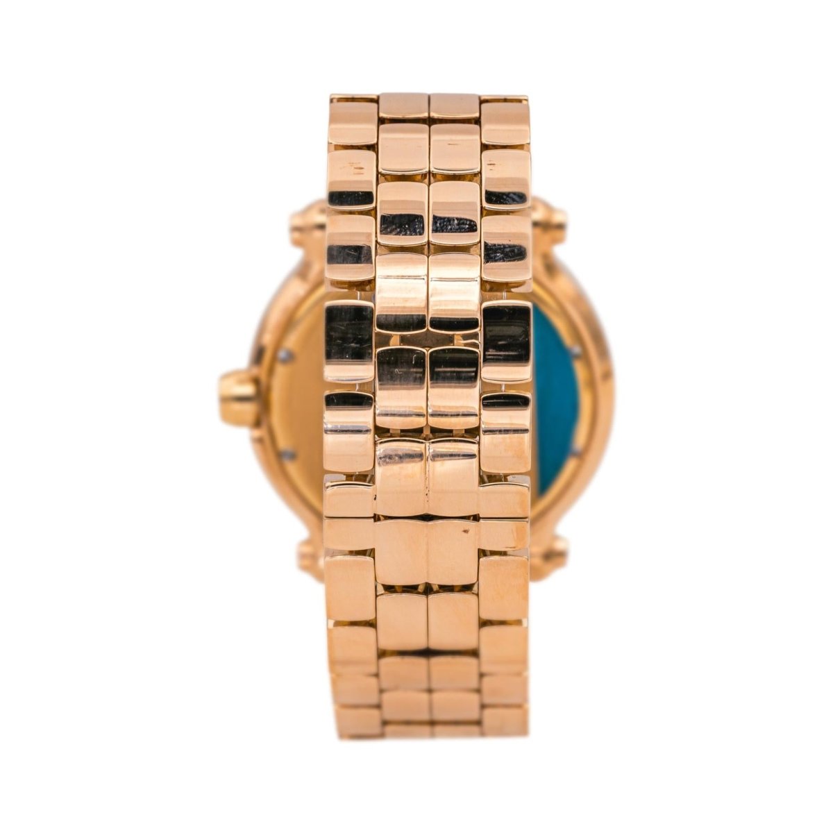Montre CHOPARD "Happy Sport" en or rose, quartz et diamants - Castafiore