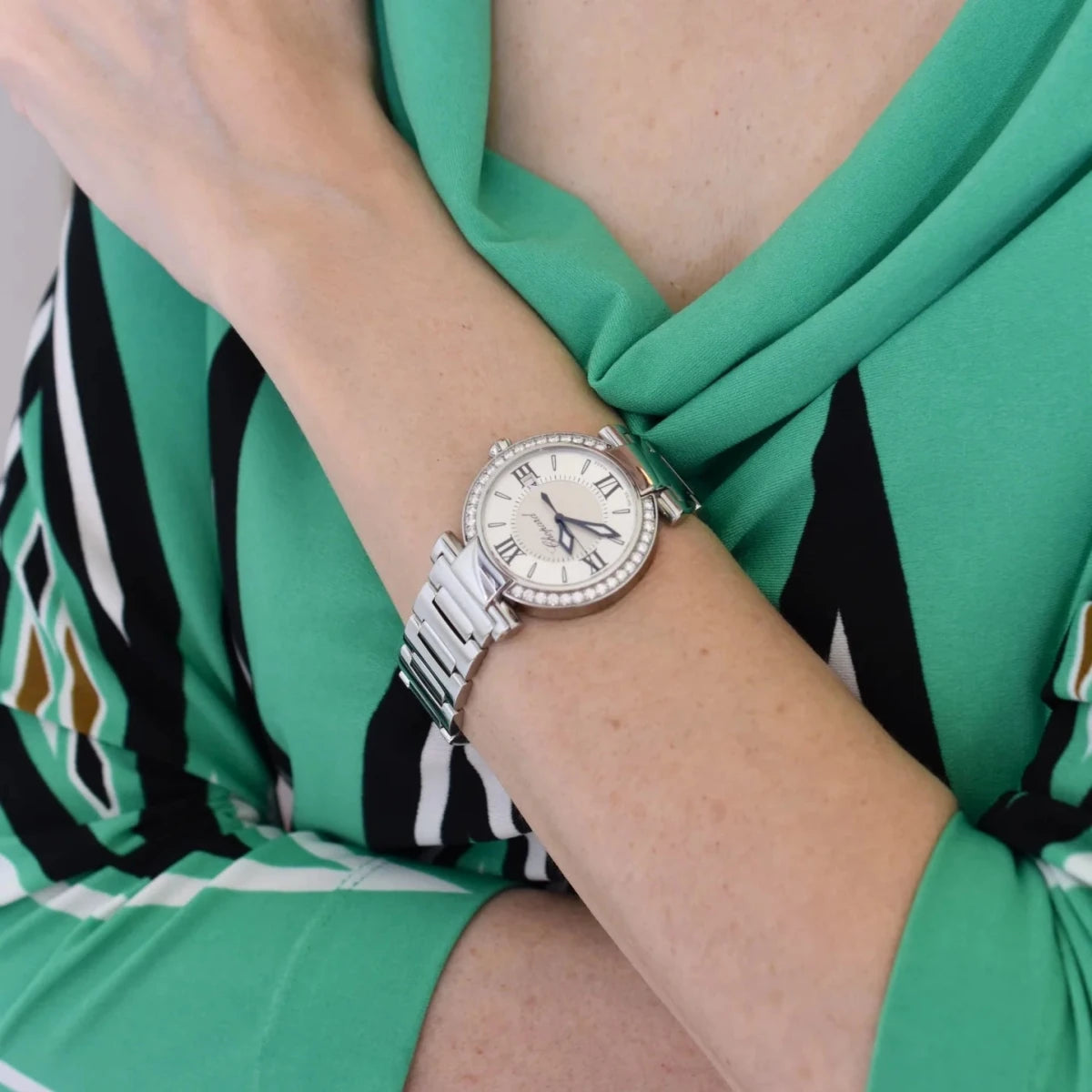 Montre CHOPARD "Impériale" en acier, améthyste et diamants - Castafiore