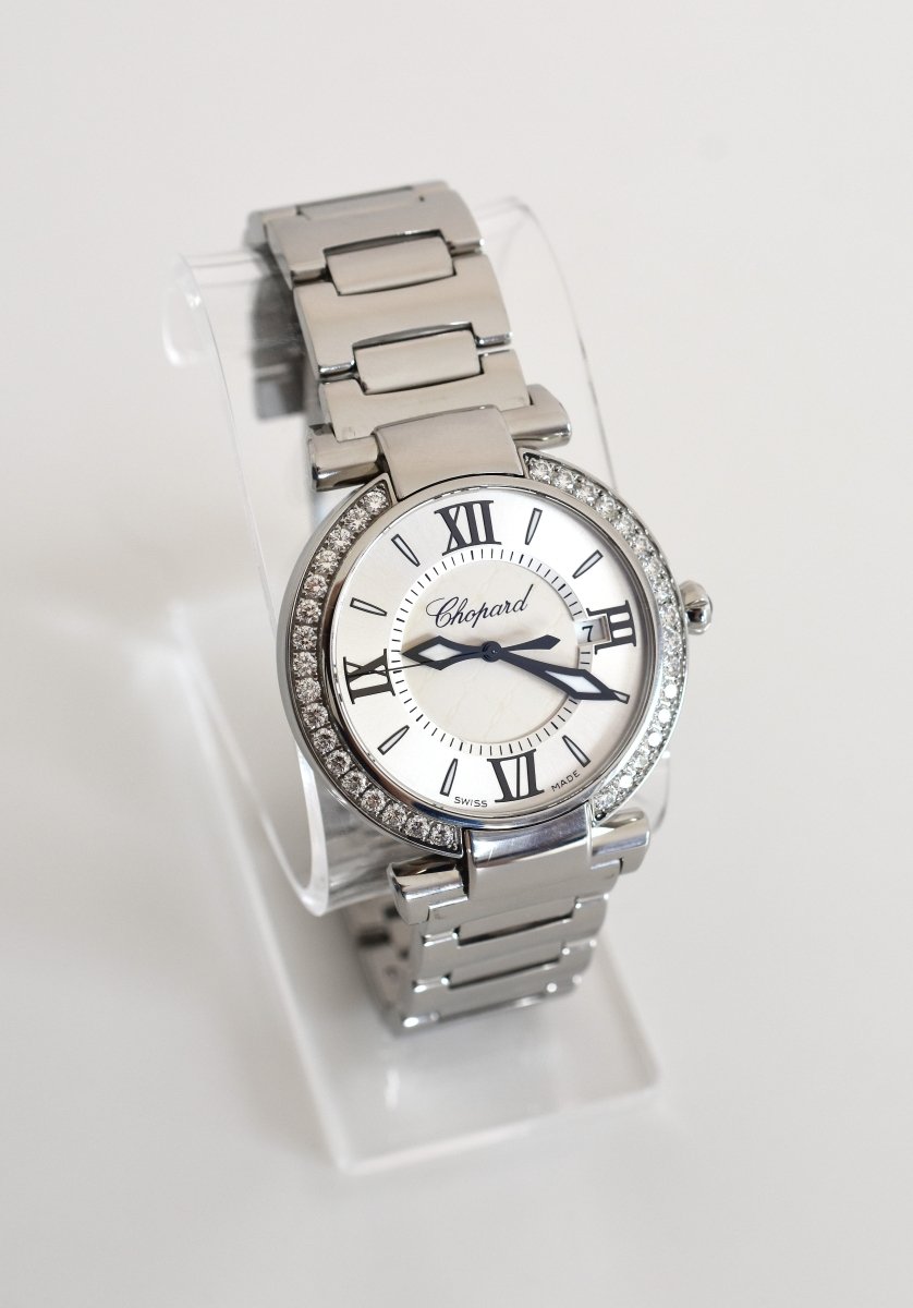 Montre CHOPARD "Impériale" en acier, améthyste et diamants - Castafiore