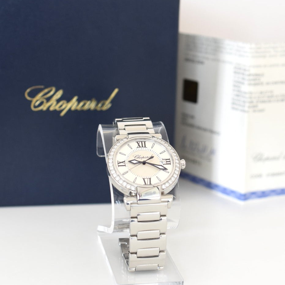 Montre CHOPARD "Impériale" en acier, améthyste et diamants - Castafiore
