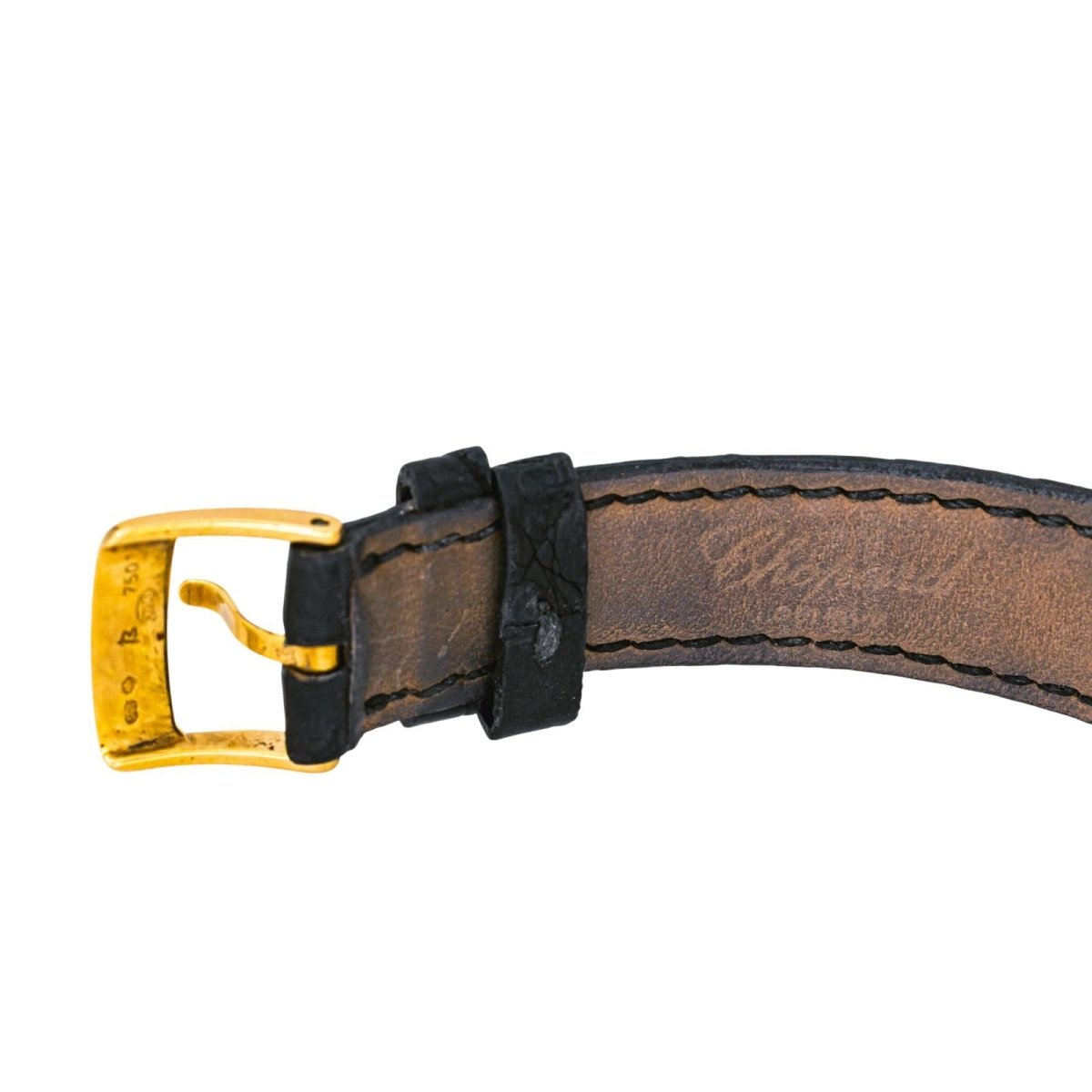 Montre CHOPARD "Your Hour" en or jaune, cuir et quartz - Castafiore