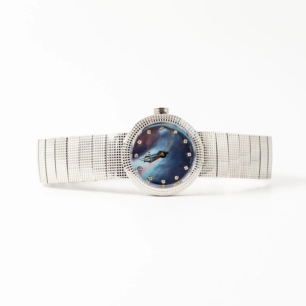 Montre de dame DIOR "La Baby D" en acier, nacre et diamants - Castafiore