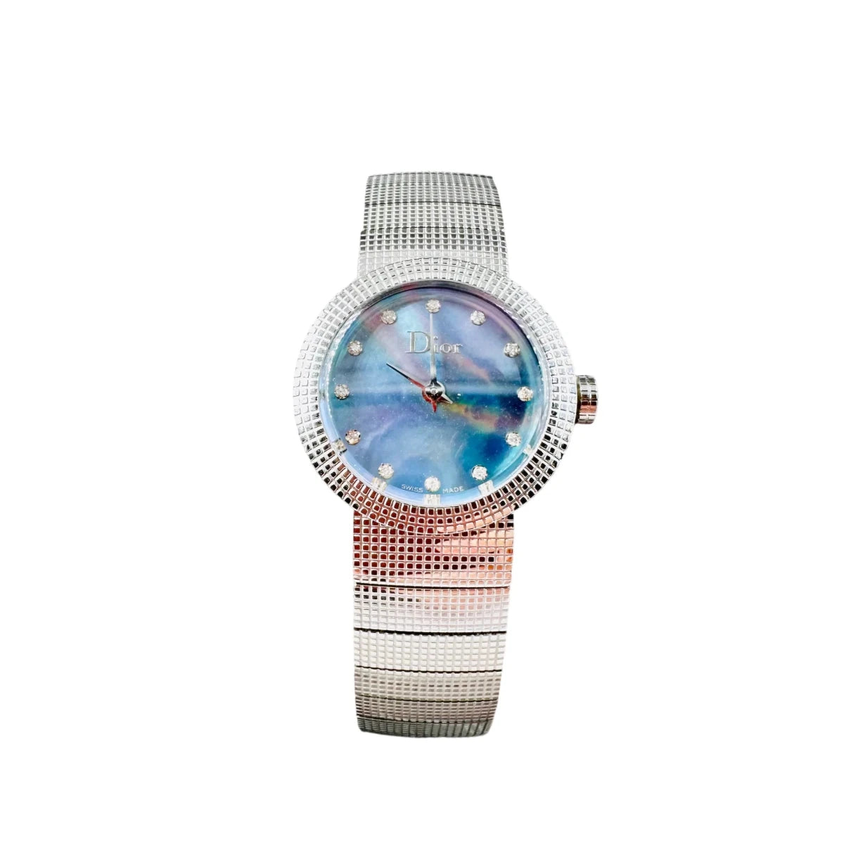 Montre de dame DIOR "La Baby D" en acier, nacre et diamants - Castafiore
