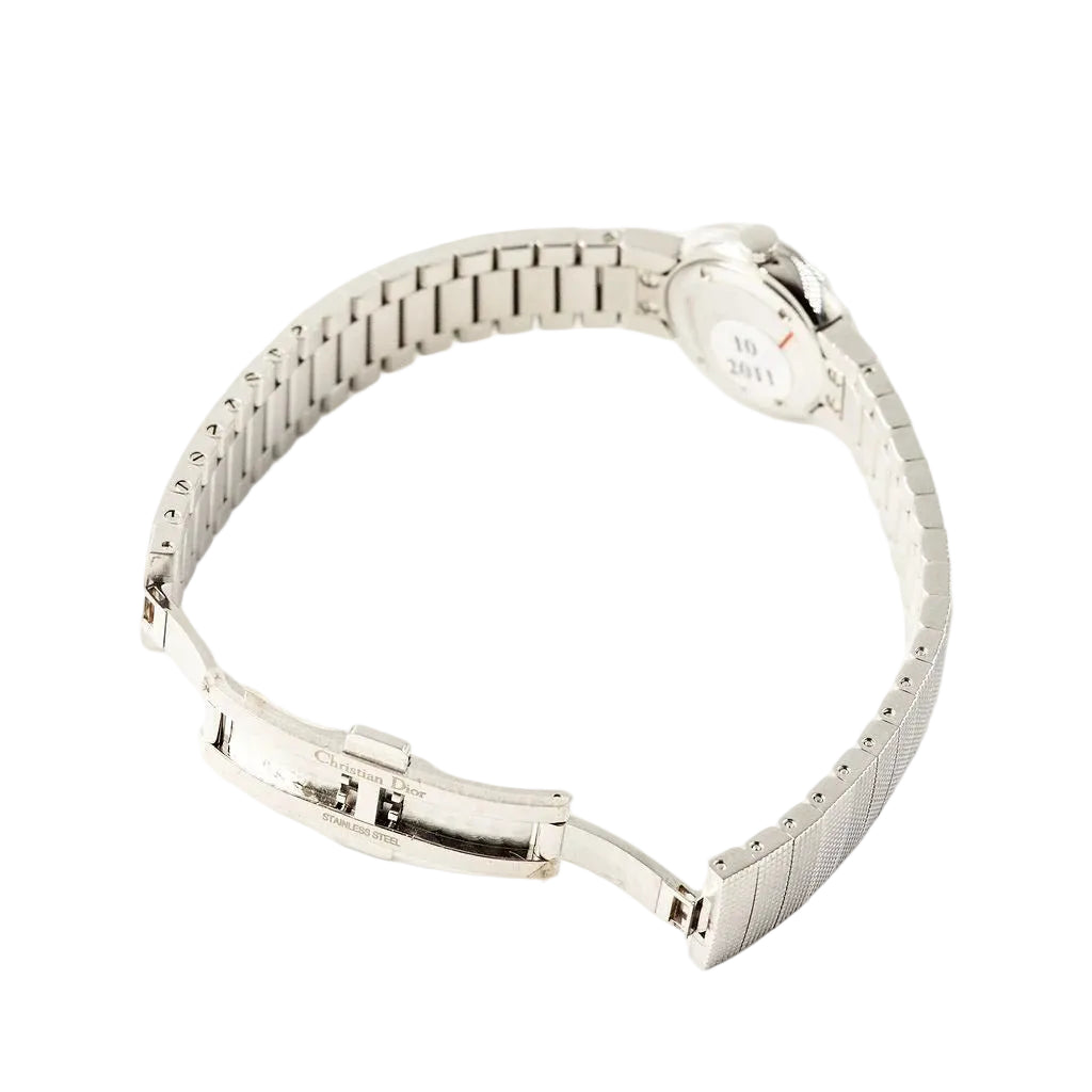 Montre de dame DIOR "La Baby D" en acier, nacre et diamants - Castafiore