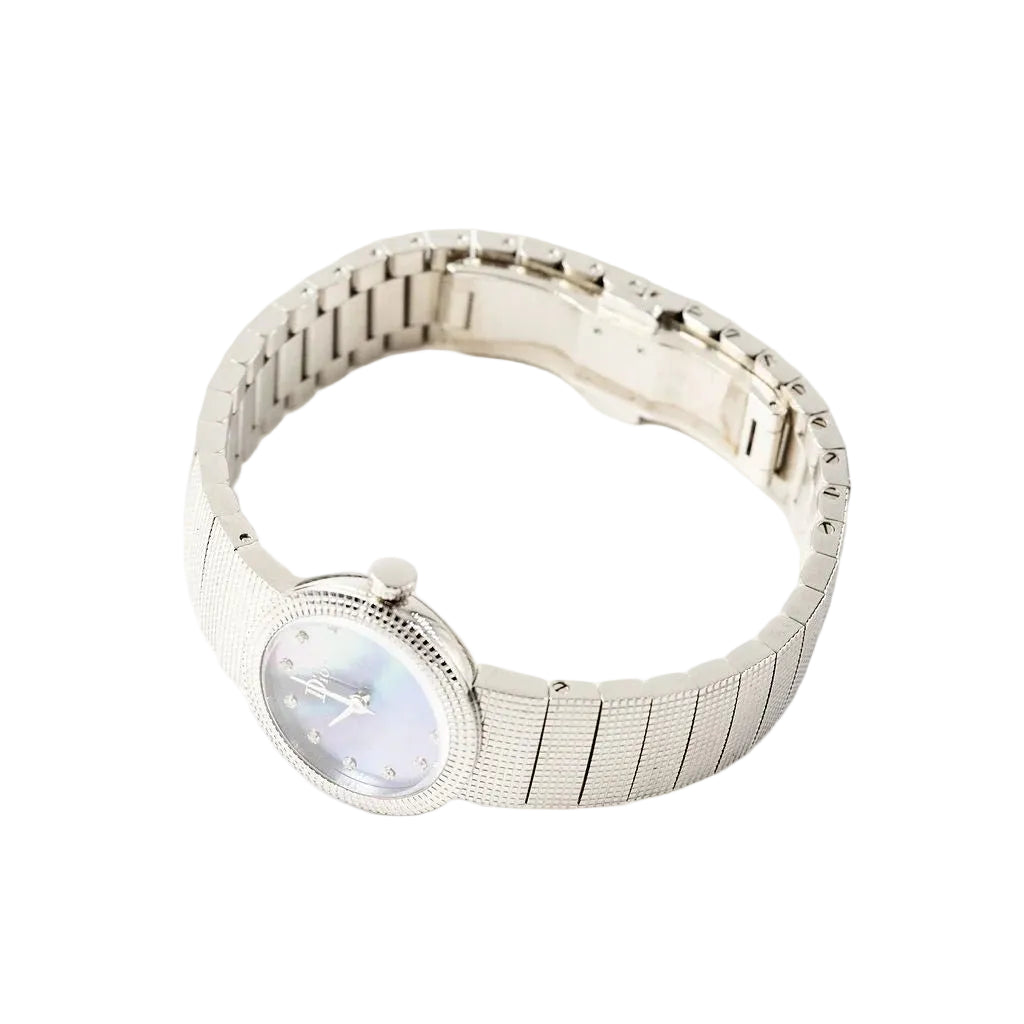 Montre de dame DIOR "La Baby D" en acier, nacre et diamants - Castafiore