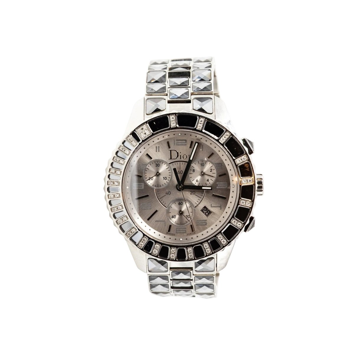 Montre DIOR "Christal" en acier et cristal saphir - Castafiore