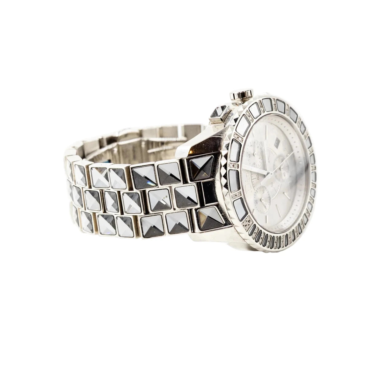 Montre DIOR "Christal" en acier et cristal saphir - Castafiore
