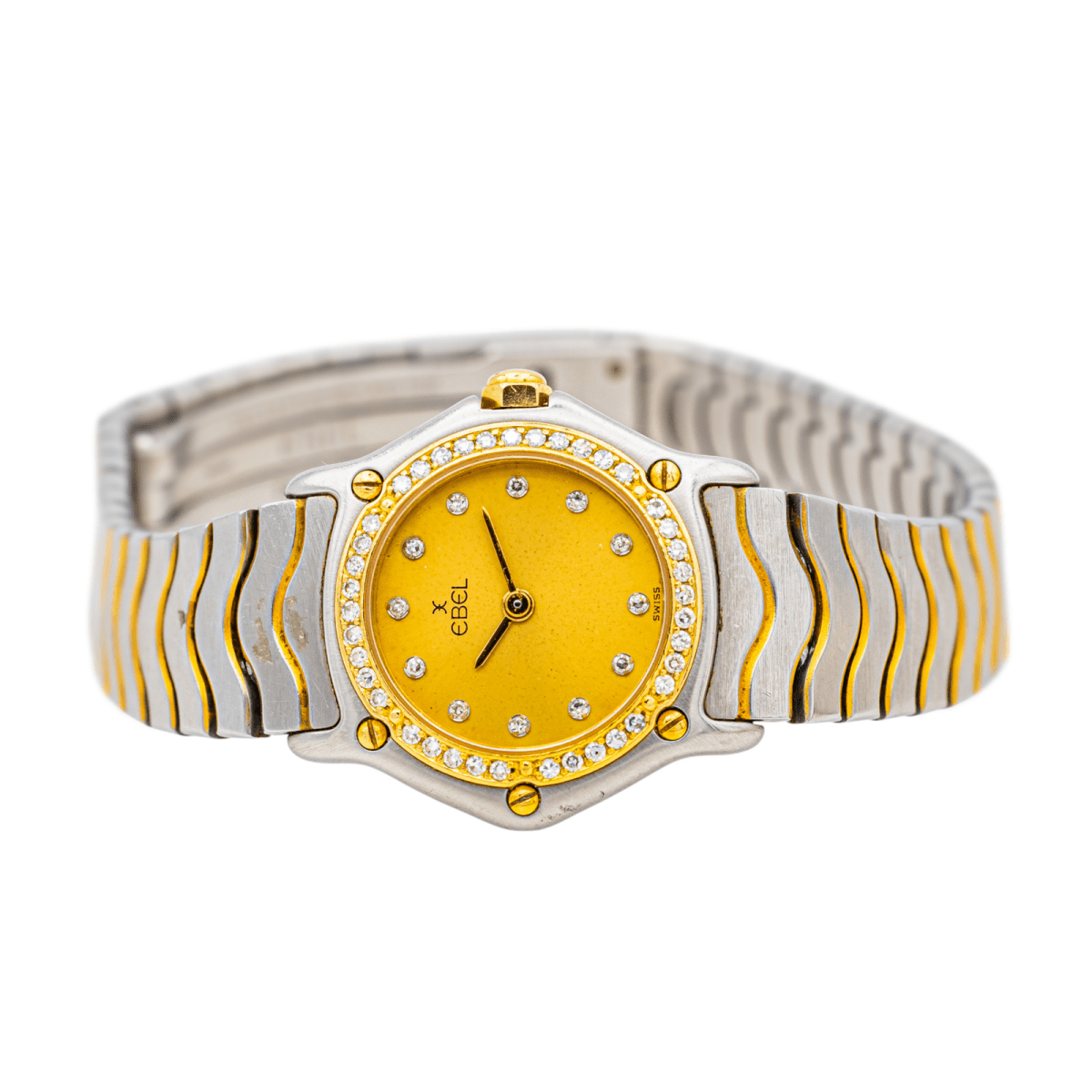 Montre EBEL en acier et diamants - Castafiore
