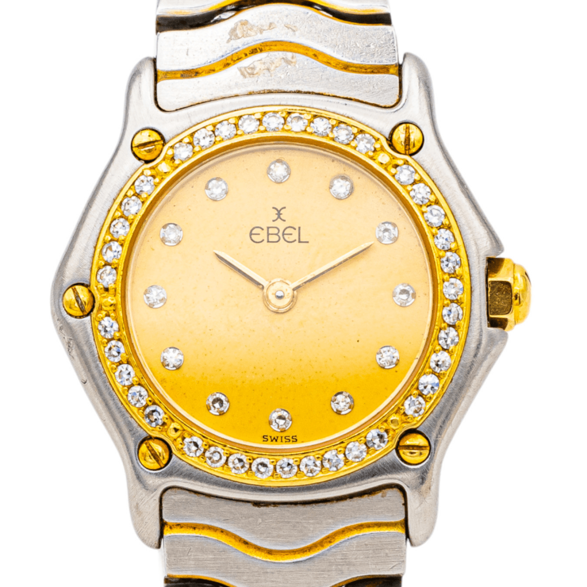 Montre EBEL en acier et diamants - Castafiore