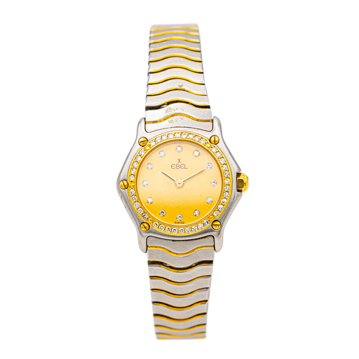 Montre EBEL en acier et diamants - Castafiore