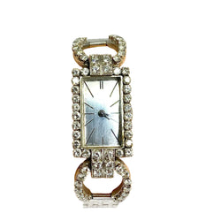 Montre en or blanc 18 carats sertie de diamants - Castafiore