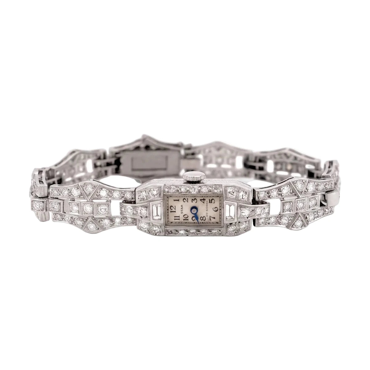 Montre en or blanc, platine et diamants - Castafiore