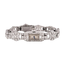 Montre en or blanc, platine et diamants - Castafiore