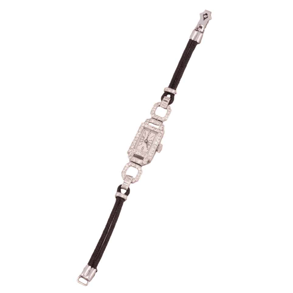 Montre en or blanc, platine et diamants - Castafiore
