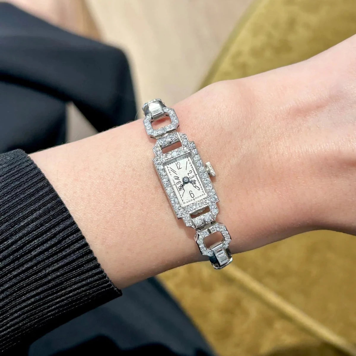 Montre en or blanc, platine et diamants - Castafiore