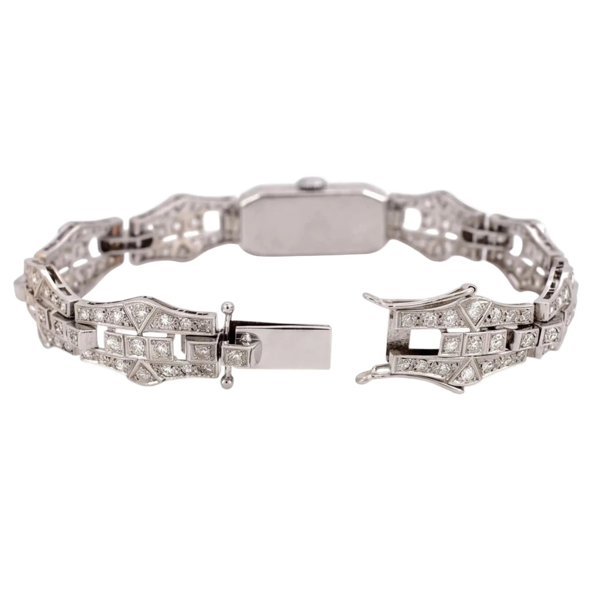 Montre en or blanc, platine et diamants - Castafiore