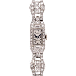 Montre en or blanc, platine et diamants - Castafiore