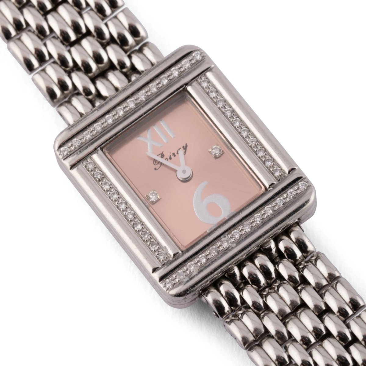 Montre en or gris et diamant Poiray modèle ma première mini - Castafiore