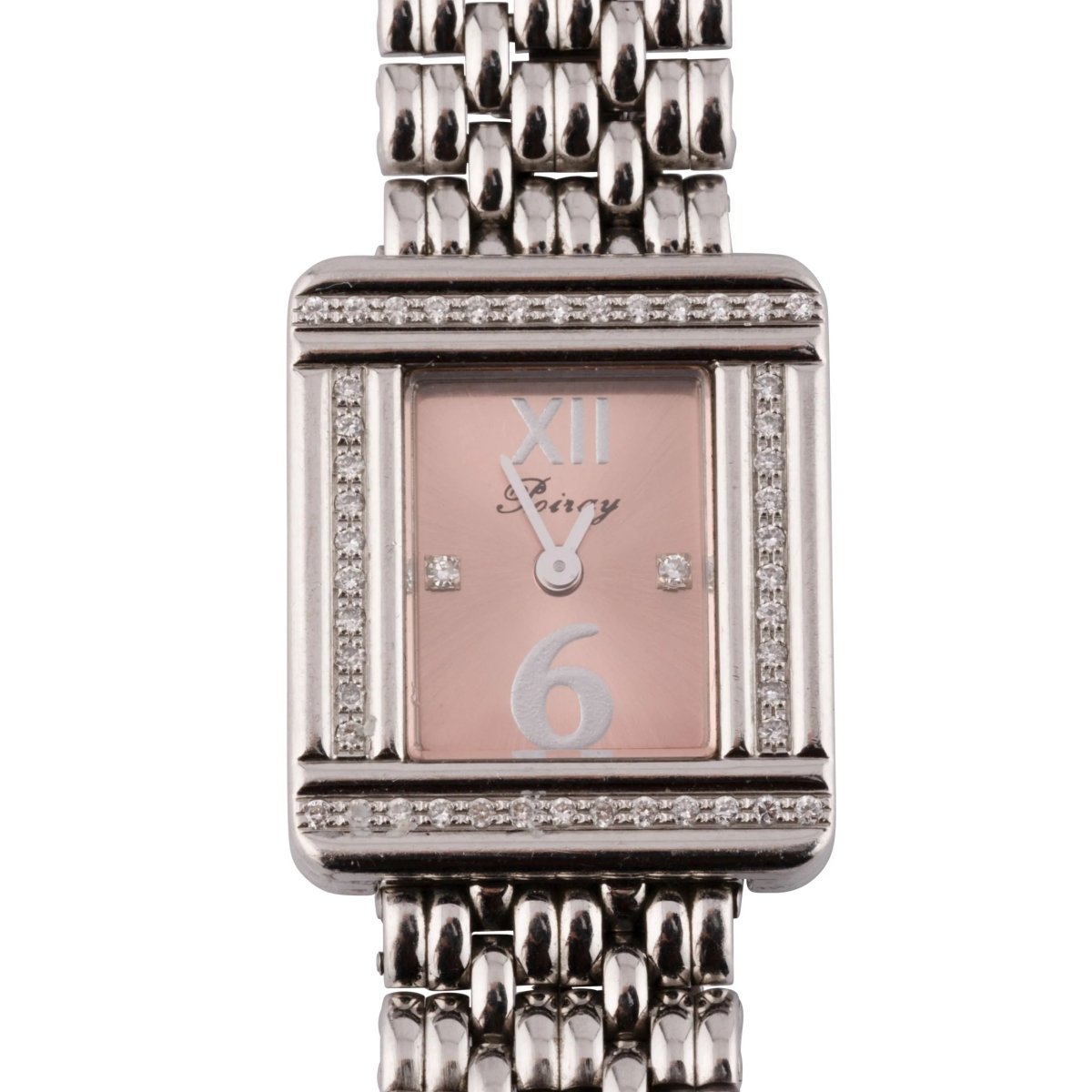 Montre en or gris et diamant Poiray modèle ma première mini - Castafiore