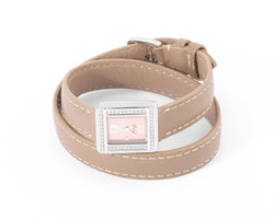 Montre en or gris et diamant Poiray modèle ma première mini - Castafiore