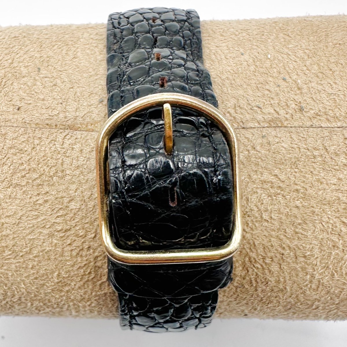 Montre en or jaune et cuir - Castafiore