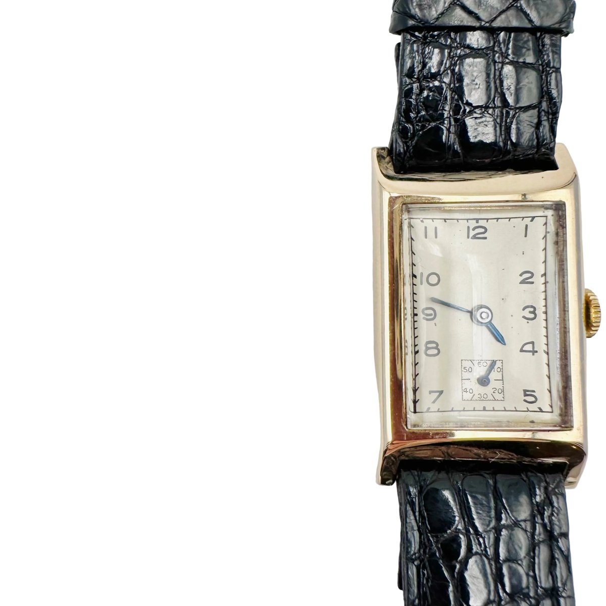 Montre en or jaune et cuir - Castafiore