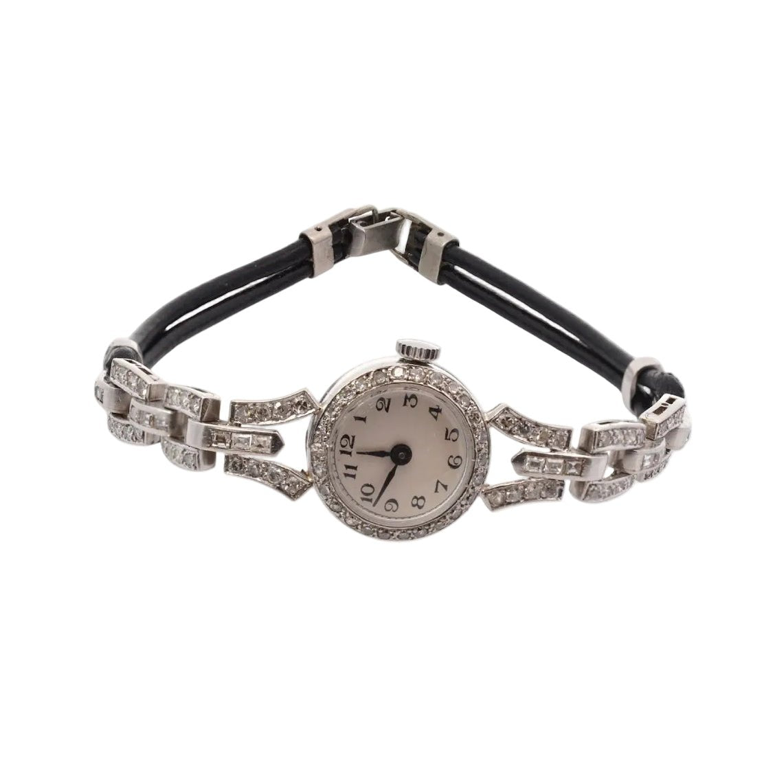 Montre en platine et diamants - Castafiore