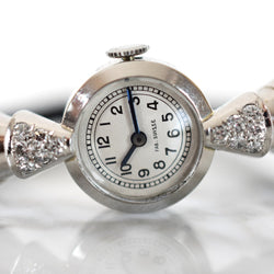 Montre en platine et diamants - Castafiore