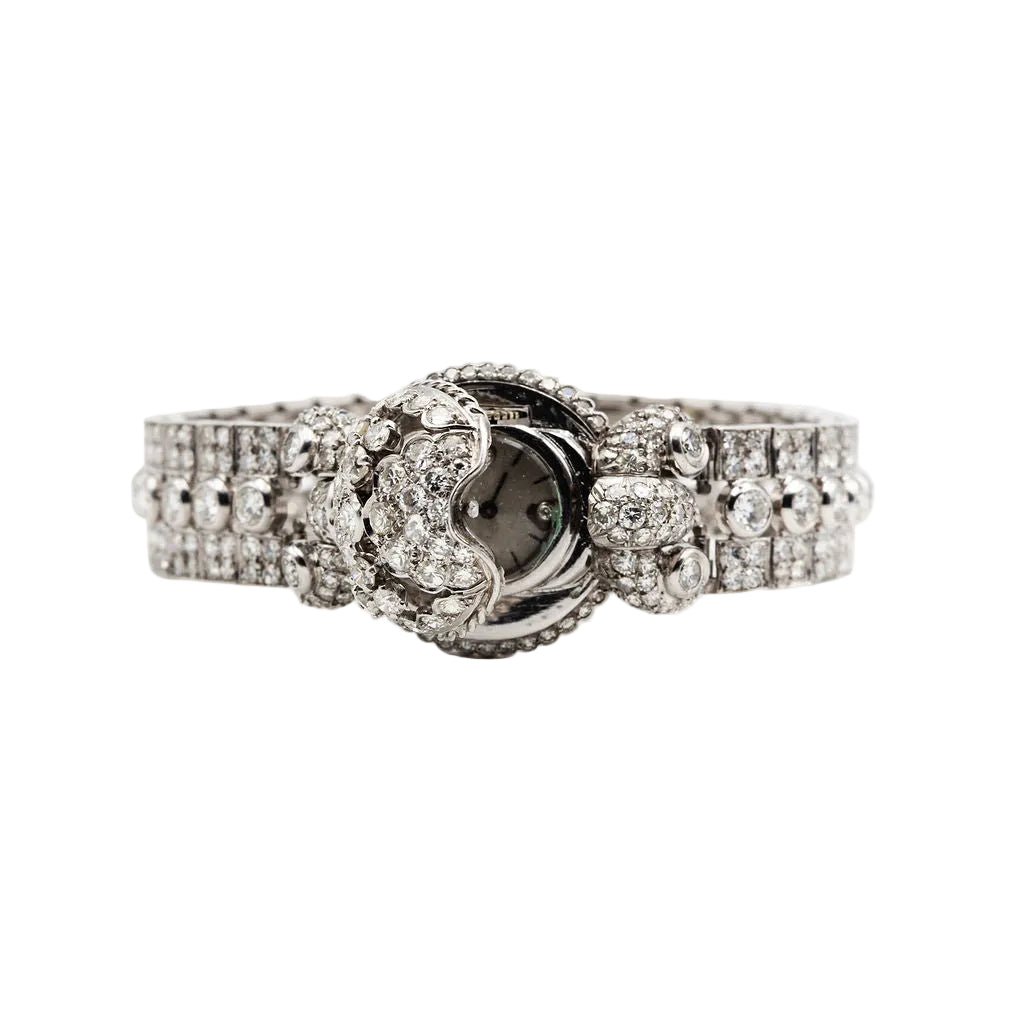 Montre en platine et diamants - Castafiore