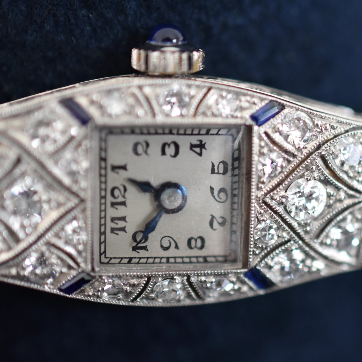 Montre ESZEHA - CHOPARD en or blanc, platine et diamants - Castafiore