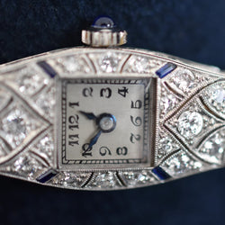 Montre ESZEHA - CHOPARD en or blanc, platine et diamants - Castafiore