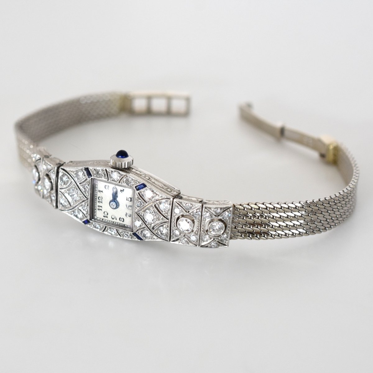 Montre ESZEHA - CHOPARD en or blanc, platine et diamants - Castafiore