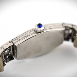 Montre ESZEHA - CHOPARD en or blanc, platine et diamants - Castafiore